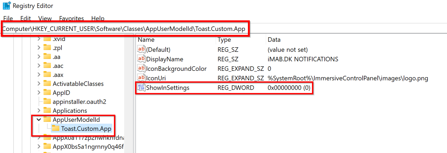 Windows Toast Notification Script Update Custom Notification App